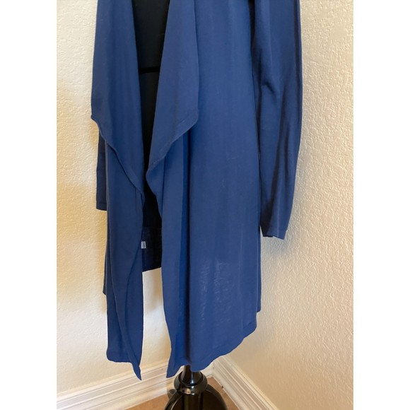 LOFT Long Draped Open Front Cardigan Sz M - Picture 4 of 5